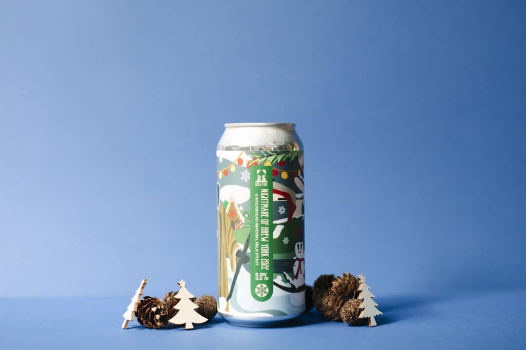 Brew York - Nightmare Of Brew York 2022 Gingerbread Imperial Milk Stout. Juleoeltest av utenlandske juleoel 2022. 
