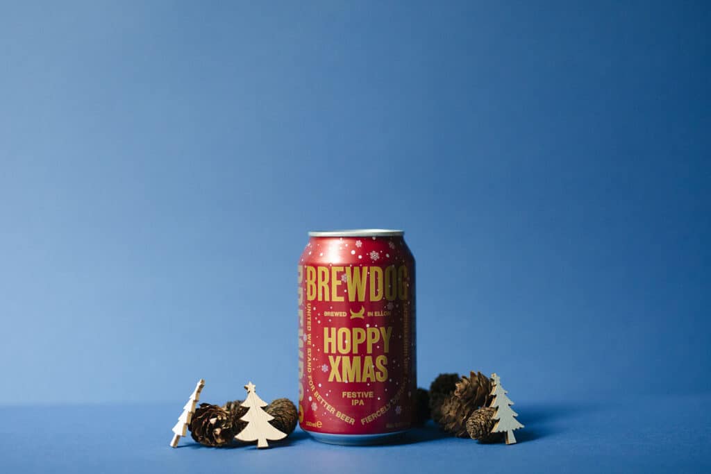 Brewdog  Hoppy Xmas Festive IPA Juleoeltest av utenlandske juleoel 2022