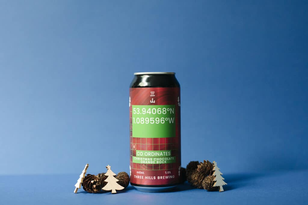 Three Hills Brewing   Coordinates Christmas Chocolate Orange Bock Juleoeltest av utenlandske juleoel 2022