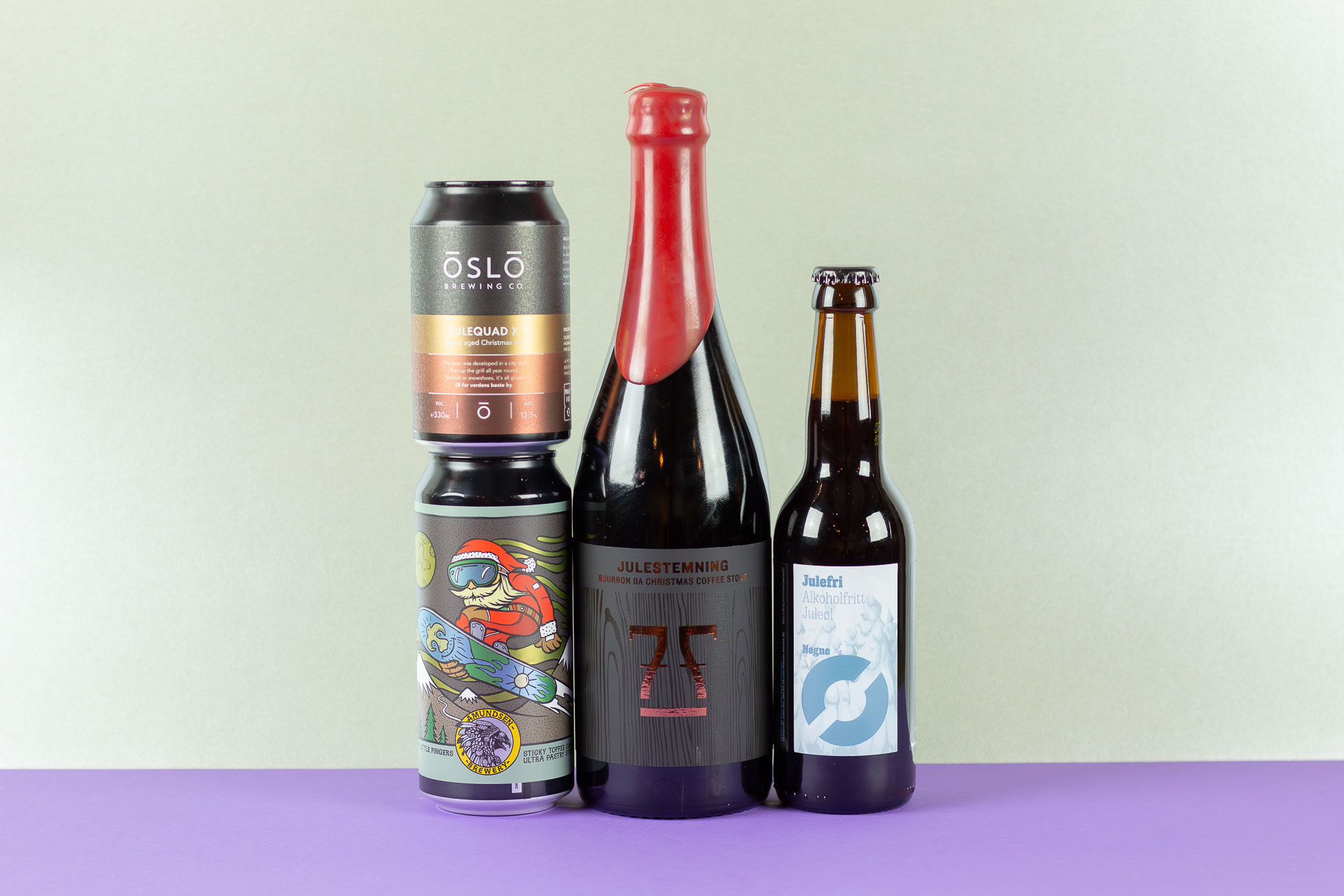 Øl til avec julesnacks og kos