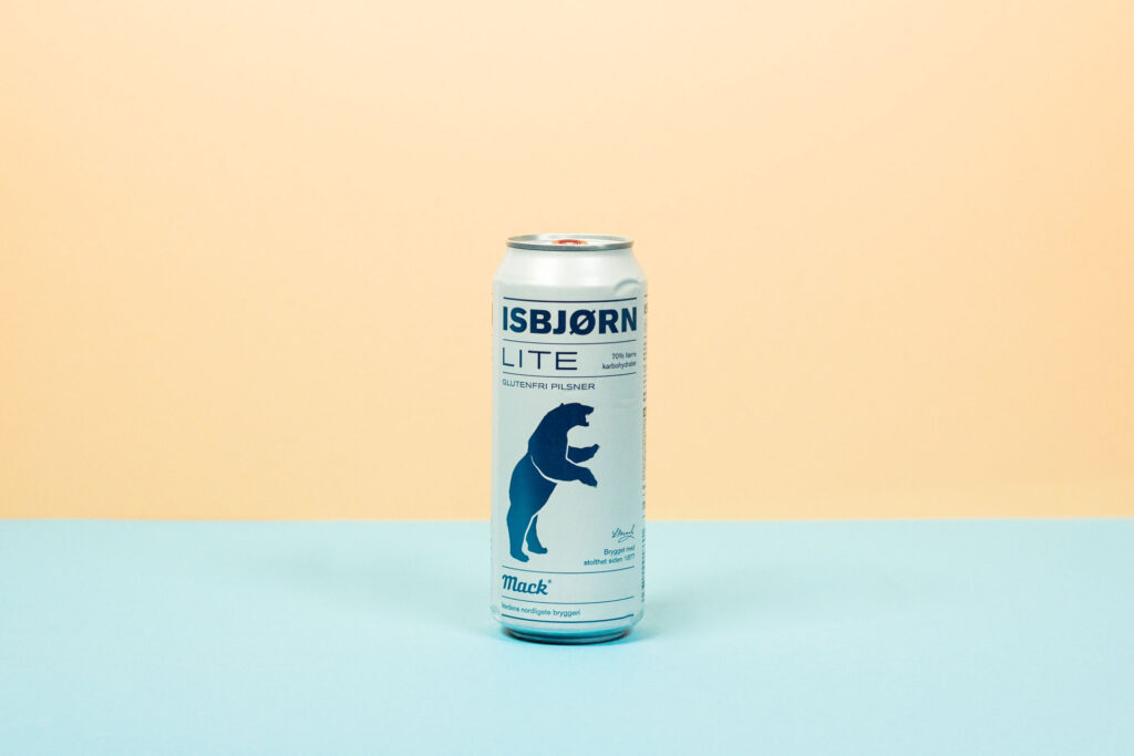 Test av norske Lite øl 2024 Macks Ølbryggeri   Isbjørn LITE Glutenfri Pilsner