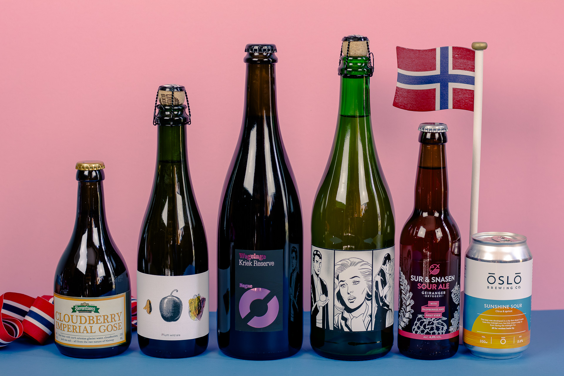 Sprudlende norske oel til 17 mai