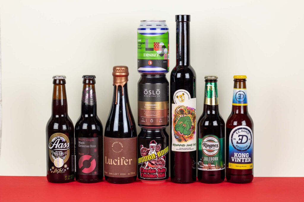 Topp 9 - Beste norske juleøl på Vinmonopolet 2024